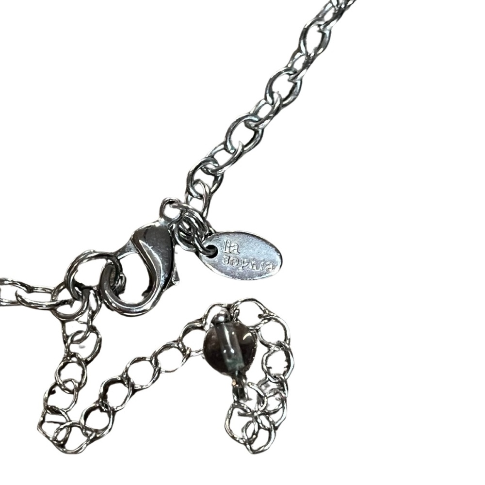 974 Lia Sophia Silver and Blue Necklace - Picture 2 of 3